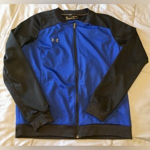 Under Armour Challenger II Fitted Royal Blue Black Bomber Women’s Track Jacket M